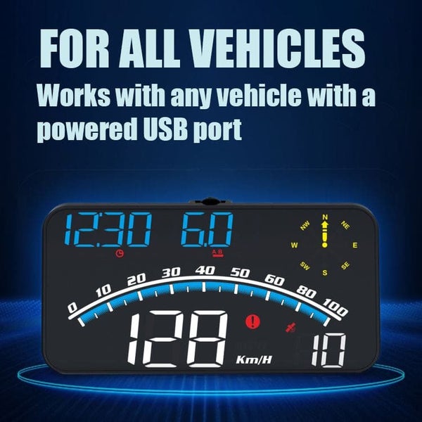 G10 GPS Speedometer Multifunction HUD, Speed, Distance Compass, Alarms Carousel 2