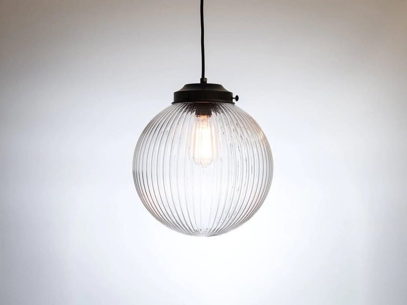 Mr Ralph Glass Globe light shades and fittings in Smoke, Clear and Rust Carousel 3