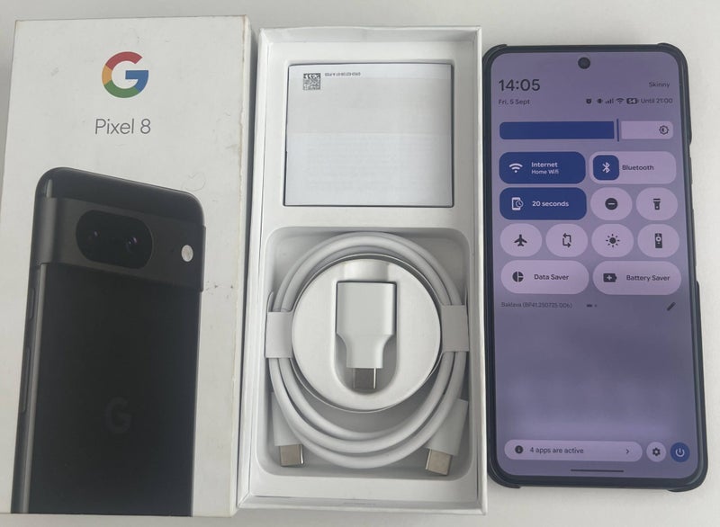 Google Pixel 8 (128GB, Obsidian) – Latercase Incl.63622175492995111