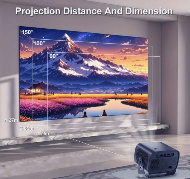 5G 4K Projector Smart HD LED WiFi Bluetooth HDMI USB Android Office Home Theater64151884590465113