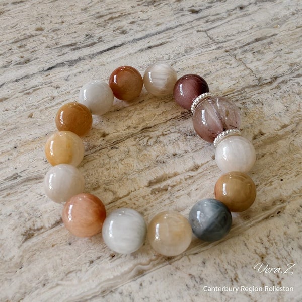 Crystal Bracelet- Rutilated Quartz- Stone of Energy & Clarity Carousel 2