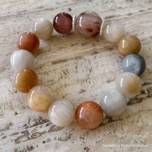 Crystal Bracelet- Rutilated Quartz- Stone of Energy & Clarity Carousel 10