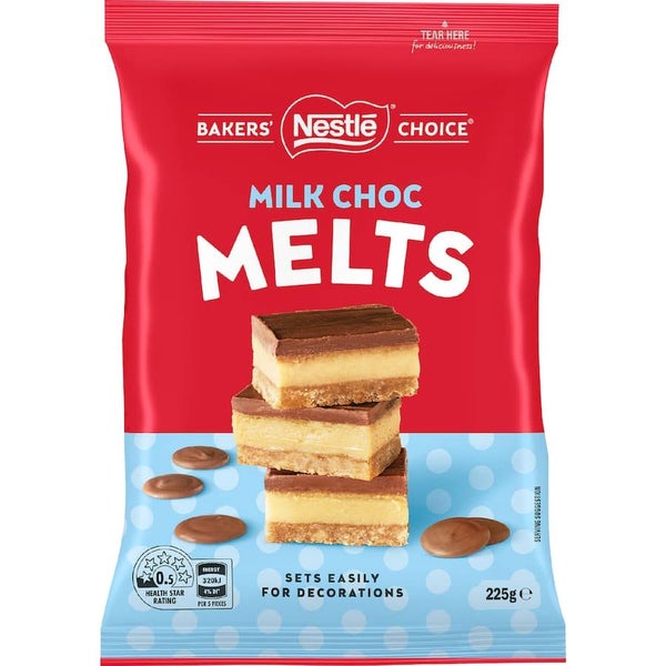 Nestle Bakers Choice Chocolate Melts Milk 225g Carousel 1