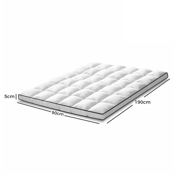 Dreamz Pillowtop Mattress Topper Mat Pad Bedding Luxury Protector Cover Single Carousel 2