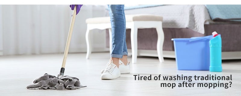 Cleanflo Spin Mop Bucket Set 360° Degree Stainless-Steel Rotating Wet Dry Black Carousel 2