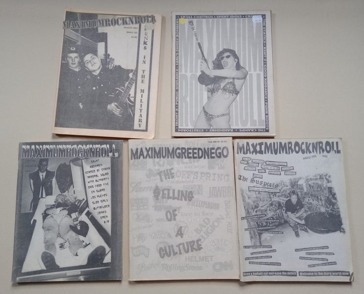 Vintage Maximum Rock N Roll Fanzines x 5 .DIY (Last Lot) Carousel 1