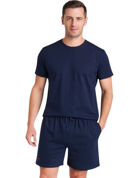 Mens Kinggee Ruggers Active Poly Cotton Jersey Sweat Short Navy Carousel 1