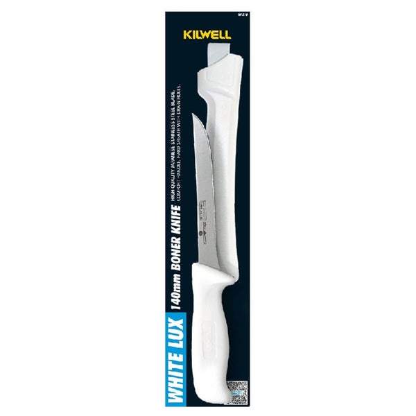 Kilwell Whitelux Boning Knife and Sheath with Narrow 140mm Blade Carousel 1