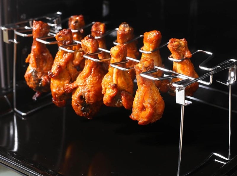 Stainless Steel Chicken Leg Rack, BBQ Rack, Barbecue Grill Carousel 1