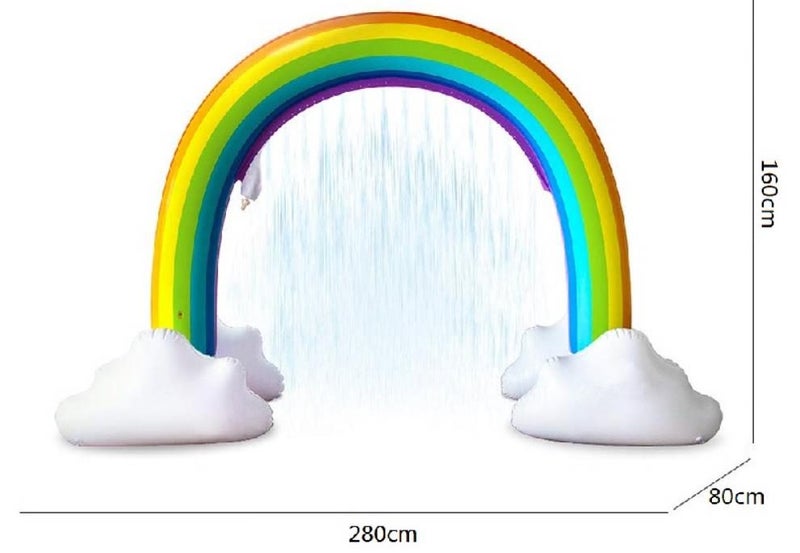 Inflatable Rainbow Squirt Water Arch Carousel 3