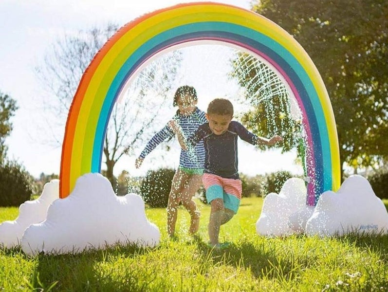 Inflatable Rainbow Squirt Water Arch Carousel 1