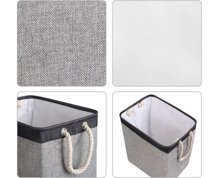 Laundry Basket with Handles & Brackets Hamper for Kid Girl Collapsible Washin Carousel 2