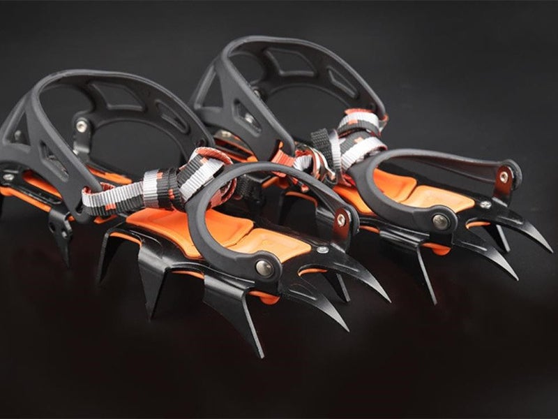 12 Teeth Ice Crampon, Anti-Slip Ice Gripper Shoe, Snow Climbing Crampon, Anti-Sl Carousel 1