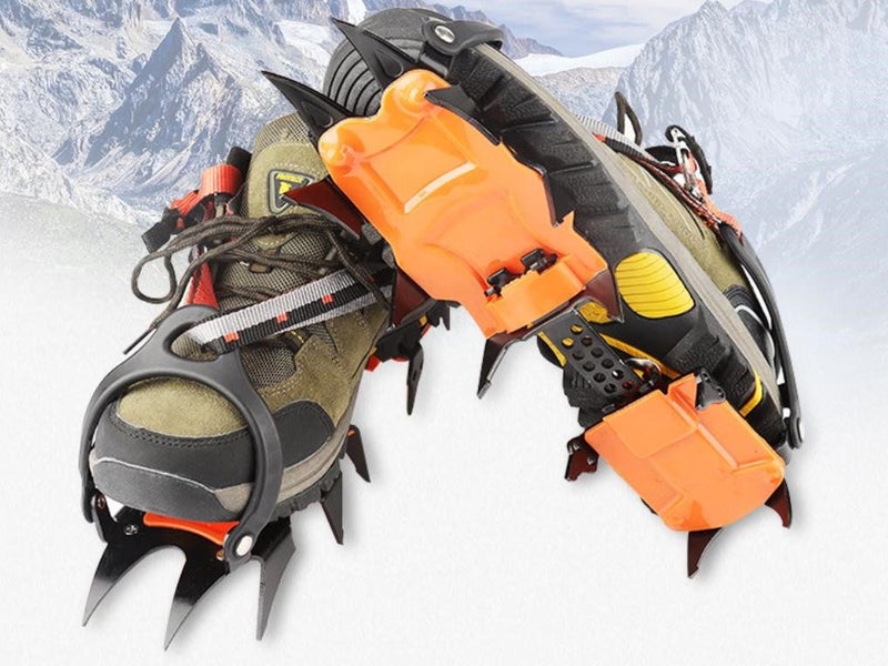 12 Teeth Ice Crampon, Anti-Slip Ice Gripper Shoe, Snow Climbing Crampon, Anti-Sl Carousel 2