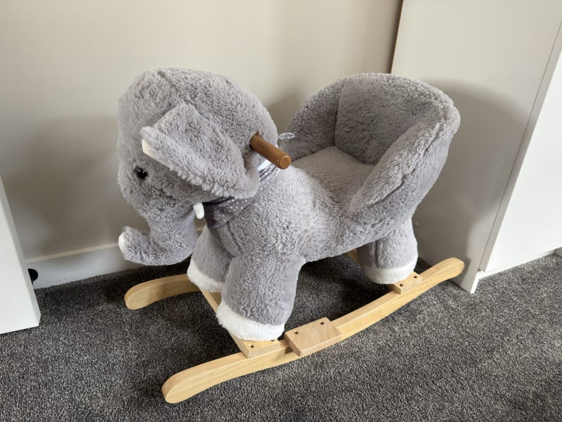 Cute Elephant Baby Rocking Chair Carousel 1