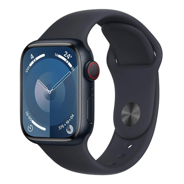 Apple Watch Series 9 45mm GPS + Cellular Midnight Aluminium Case w/ Midnight ... Carousel 1