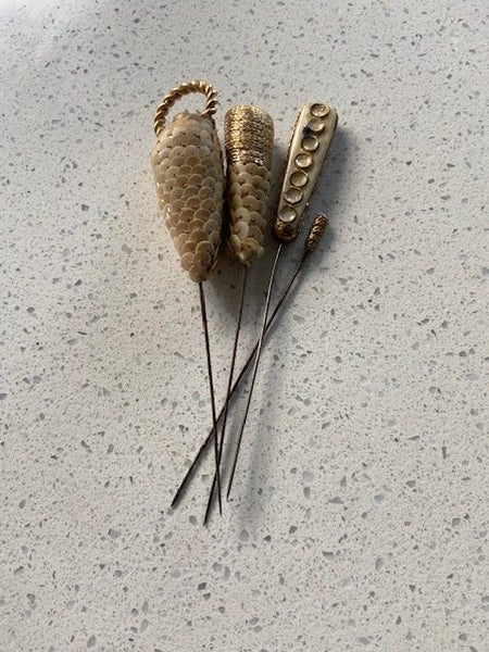 Vintage Hat Pins – Decorative Lot of 4 Carousel 1