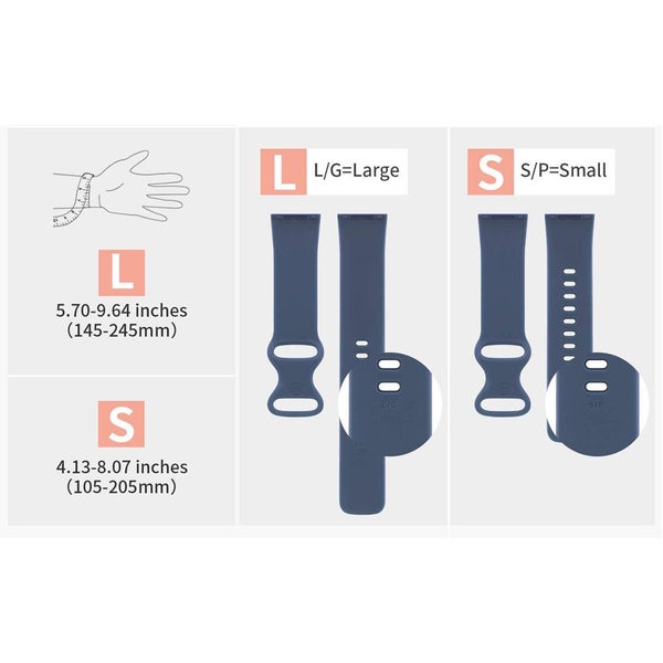 Rubber Strap for Fitbit Sense 2 Carousel 7