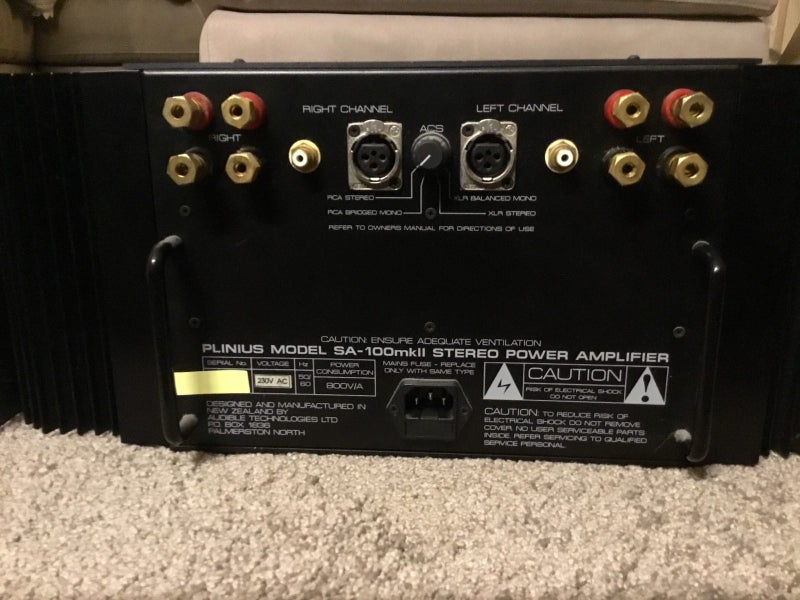 Plinius SA100mkII Class A Power Amp Carousel 2