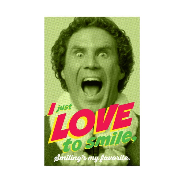 Elf Unisex Adult I Love To Smile Sweatshirt Carousel 3