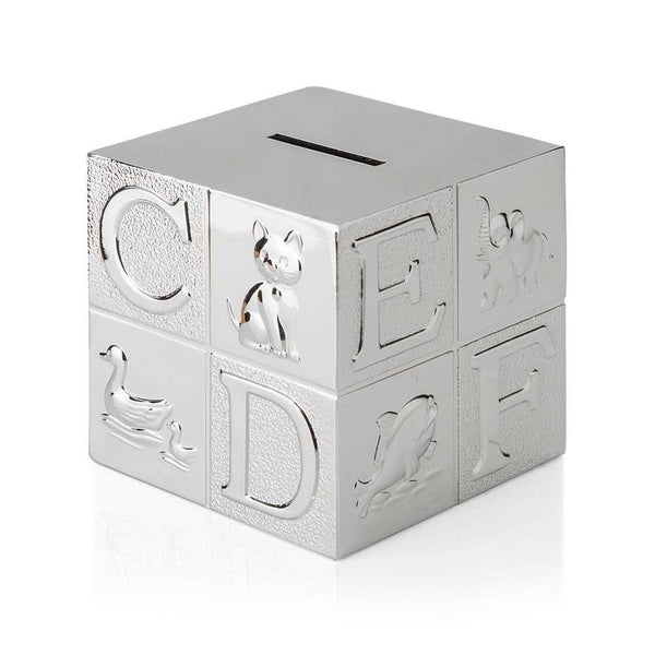 Whitehill Alphabet Block Silver Plated Money Box Carousel 2