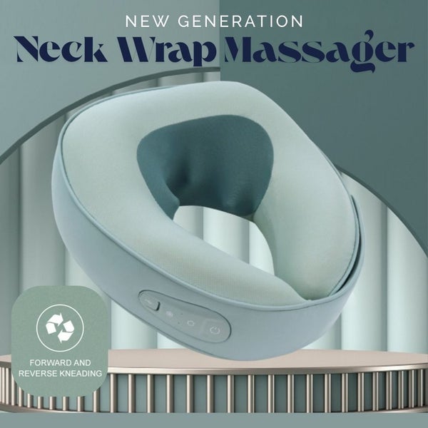 Neck Pillow Massager: Wrap Around Comfort | RelaxPro Kneading Action | Traveller64795194919683113