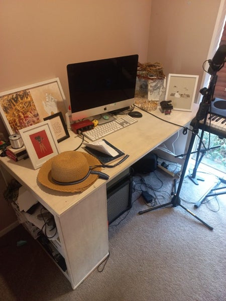 Quality home-made desk. Marine ply. Carousel 3