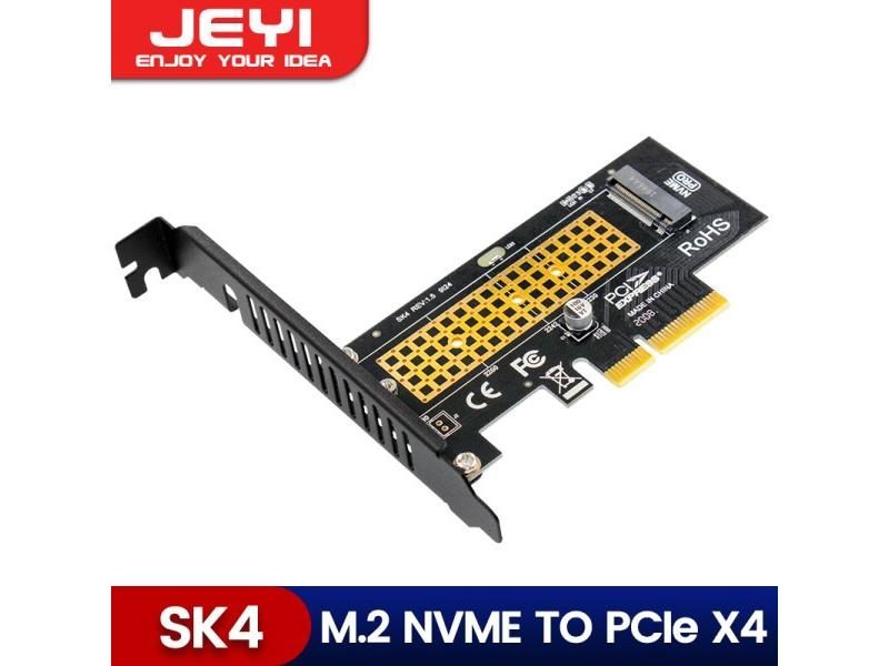 JEYI M.2 NVME To PCIe 4.0 X16 Adapter M.2 NVMe SSD To PCI-e 4.0 Expansion Card Carousel 1