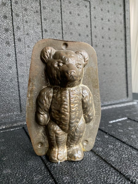 Antique Teddy Bear German Anton Reiche Chocolate Mould - Rare! Carousel 1