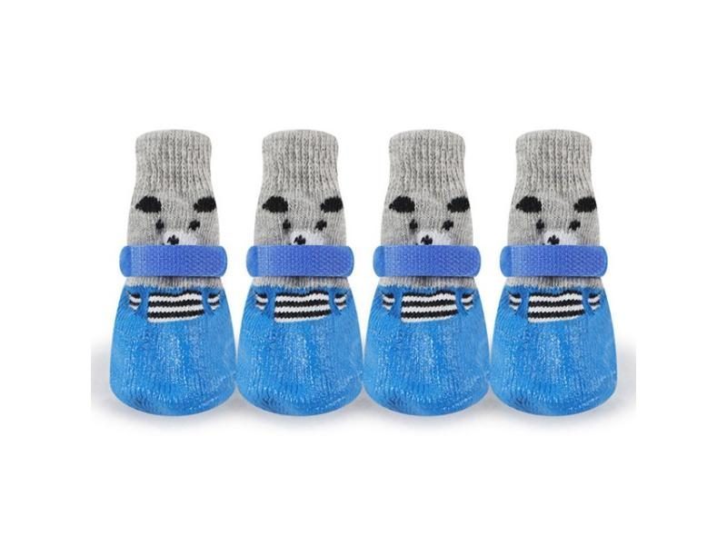 Dog Cat Boots Shoes Socks Waterproof Dog Shoes Rain Snow Pet Booties Anti-Slip Carousel 1