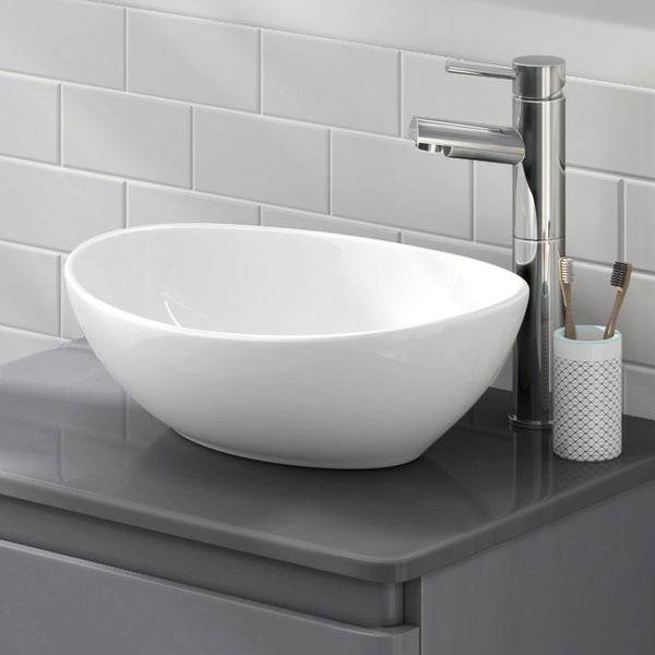 BASIN GLOSS WHITE ROUND 360MM Carousel 1