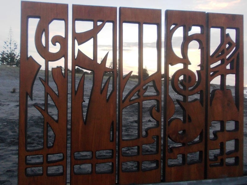 Tui and Flax Panels - Garden Art by Pete Collins Carousel 5