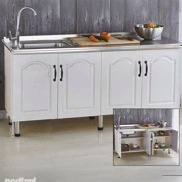 Kitchen Cabinet with Stainless Top and Sink 180CM Carousel 1