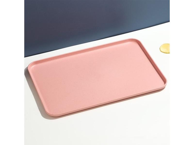 Rectangular Tray Plastic Restaurant Household Cup Tea Tray Catering Fast Food Carousel 1