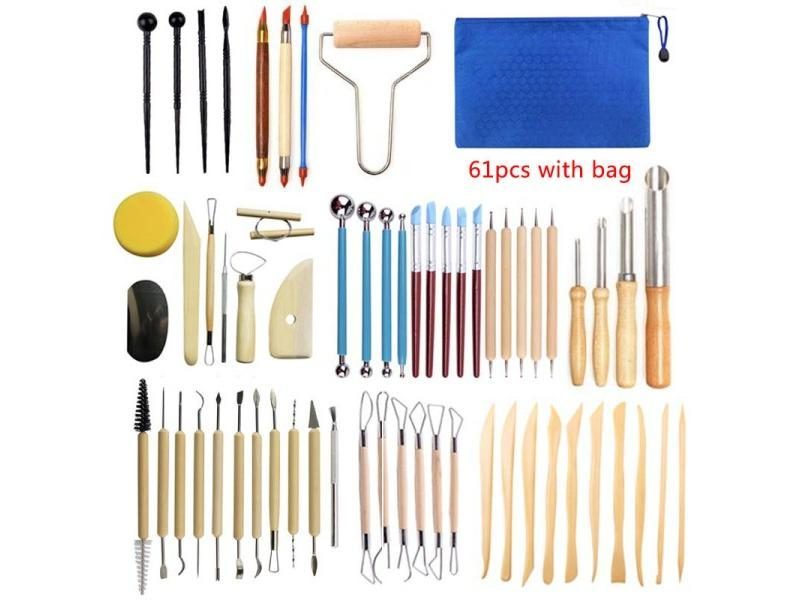 DIY Ceramics Clay Sculpture Polymer Tool Set Beginner's Multi-tools Craft Carousel 1
