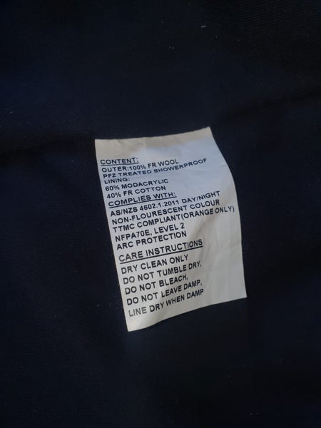 ARCPRO, Flame resistant wool coat - Orange and navy (Size: XL) Retail new. $1600 Carousel 2