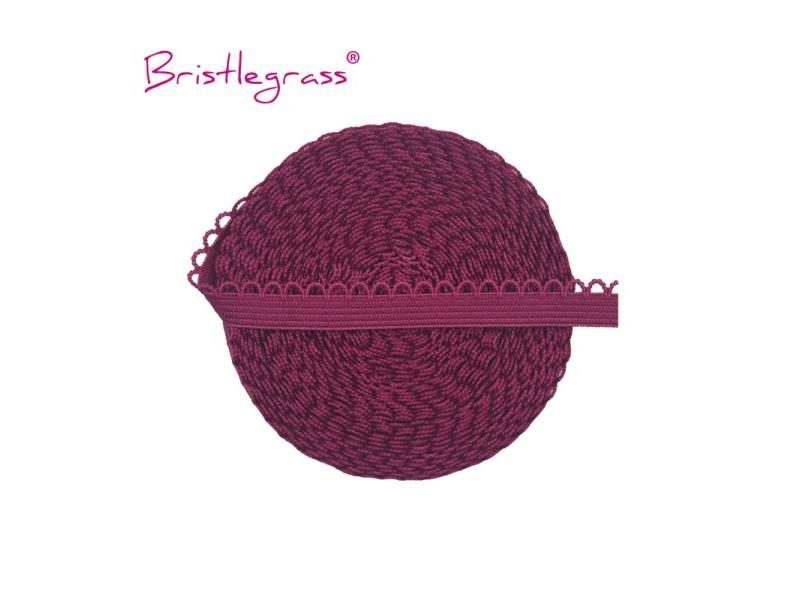 BRISTLEGRASS 2 5 10 Yard 3/8" 10mm Picot Loop Frilly Lace Trim Elastic Spandex Carousel 1