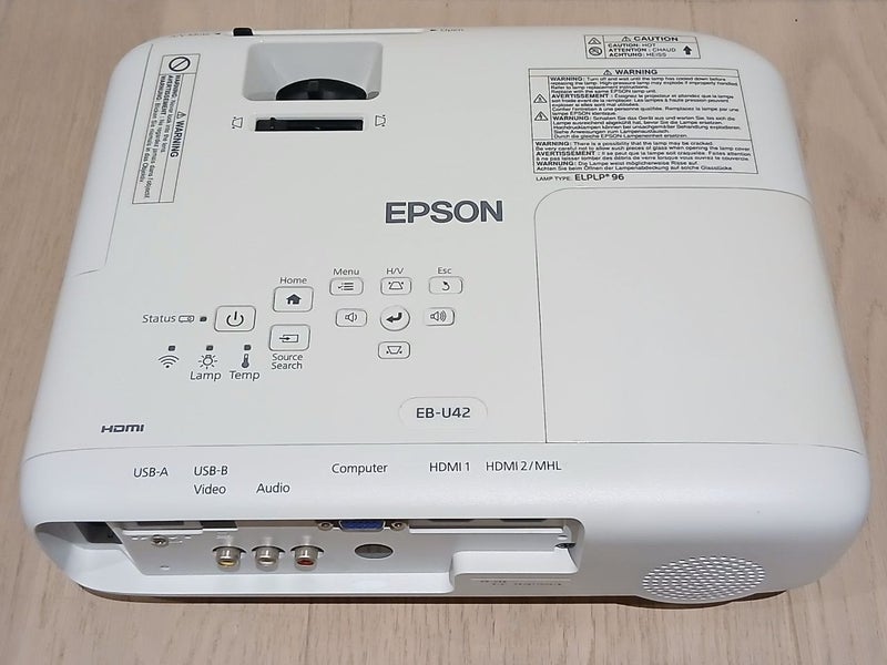 Epson EB-U42 WUXGA 3LCD Projector - as new, Remote + Bag + HDMI63823616124803111