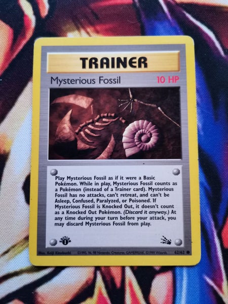Mysterious Fossil 1st Edition - Fossil Set WOTC - 62/62 Carousel 1