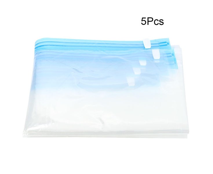 5Pcs Vacuum Compressed Space Saving Storage Bags Organizer for Clothes Pillow Carousel 1