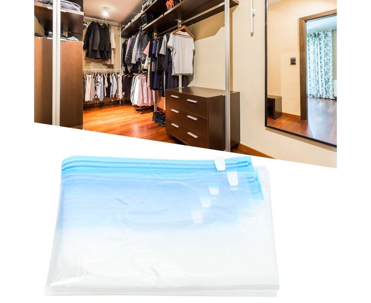 5Pcs Vacuum Compressed Space Saving Storage Bags Organizer for Clothes Pillow Carousel 2