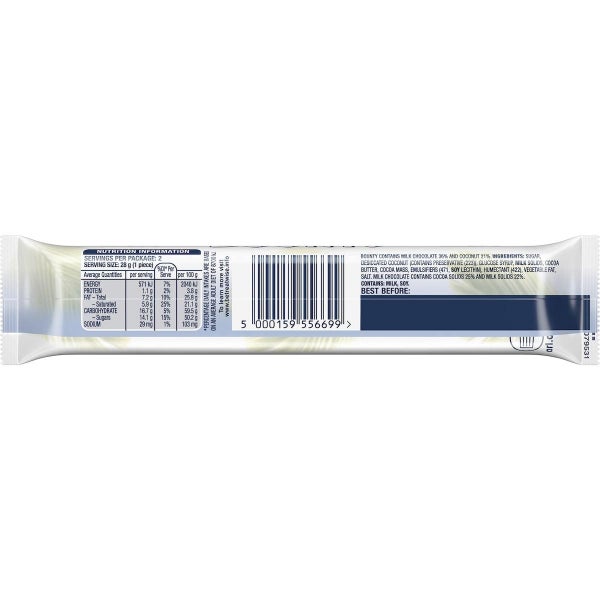 Bounty Coconut Milk Chocolate Bar 50g X 6 Bars Carousel 2