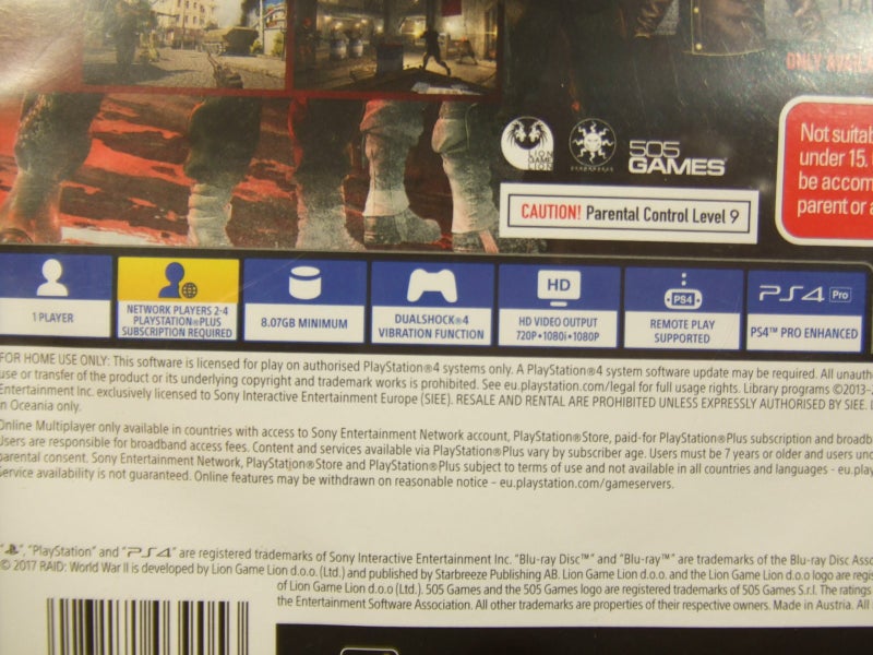 Raid World War II - PS4 Game - Very good condition Carousel 4