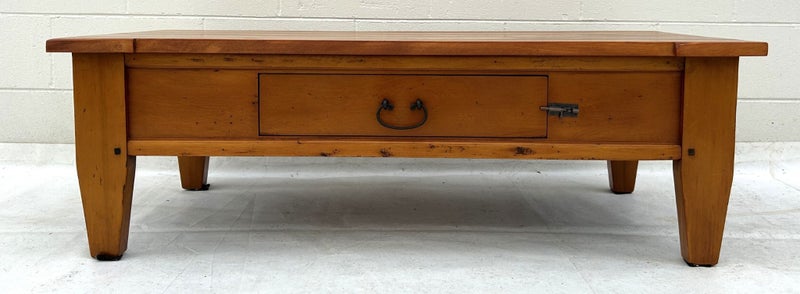Stunning Solid Rimu French Coffee Table by Willetts Furniture Carousel 2