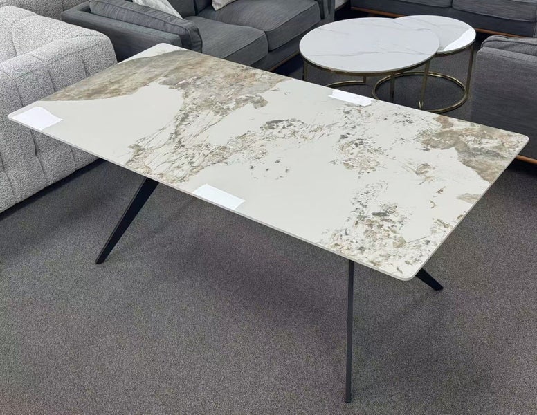 Pandora Marble Ceramic Dining Table Carousel 2