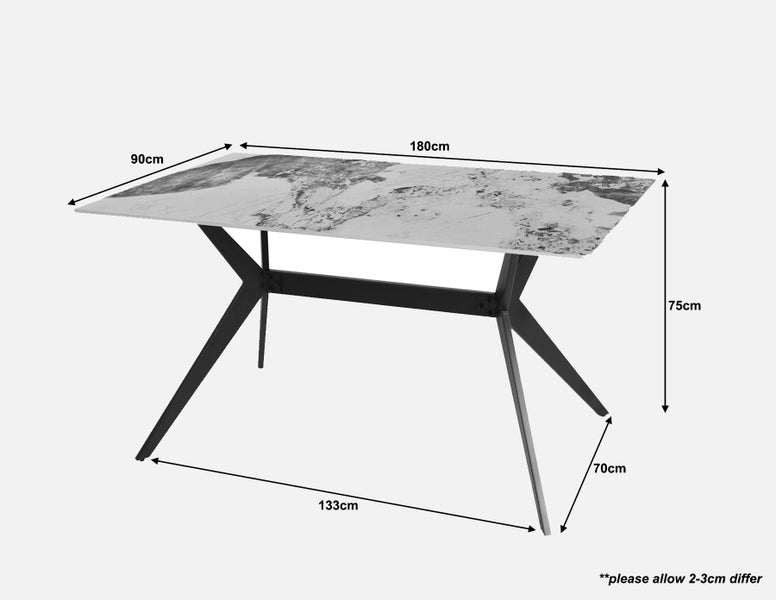 Pandora Marble Ceramic Dining Table Carousel 6