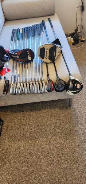 Full Mens Mixed Set Golf Clubs - Taylormade, Ping, Cleveland - Stiff Shafts63654828628097111