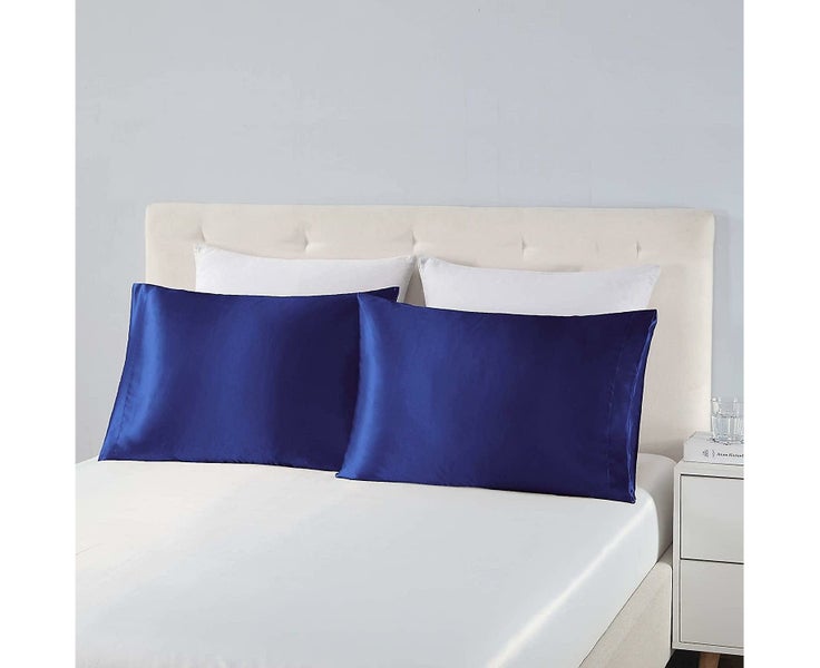 Silky Satin Pillowcase for Hair and Skin,Pillow Cases Standard Size Set of 2 Carousel 2