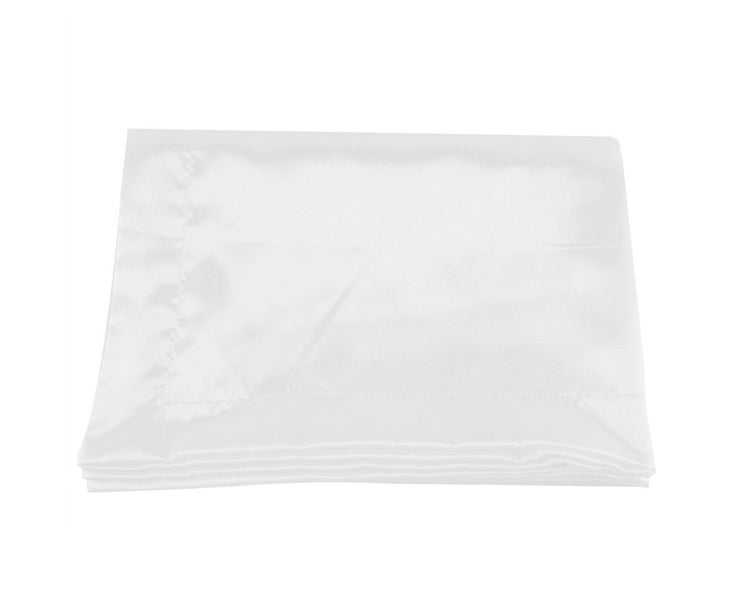 Solid Color Imitated Silk Satin Smooth Fitted Sheet Pillowcase Bedding Set (T Carousel 5