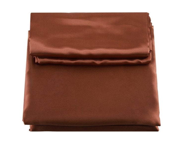 3 Pcs / Set Modern Style Artificial Silk Bedding Set Pillowcase Fitted Sheet Carousel 1